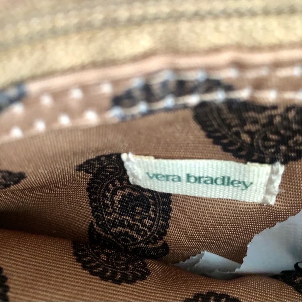 Vera Bradley Andover Shoulder Bag Peacoat Blue Paisley Print Interior Satin NWT - Picture 7 of 11
